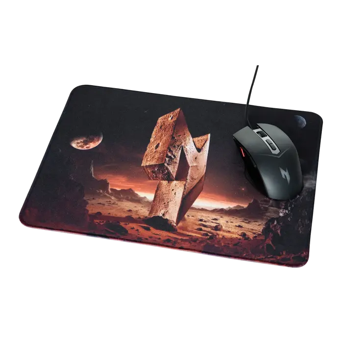 Mouse Pad pentru jocuri Acer Nitro NMP450, Medium, Negru | Roșu