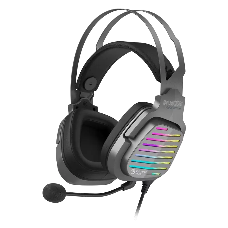 Căști gaming Bloody G560, Cu fir, Gun Grey