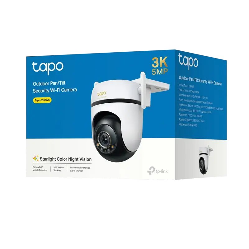 Camera de supraveghere Smart TP-LINK TAPO C530WS, Alb