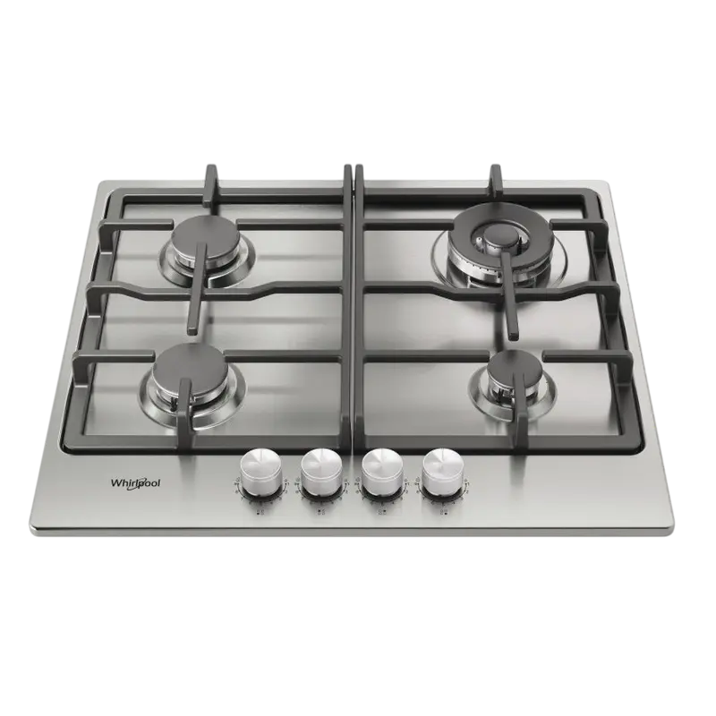 Газовая варочная панель Whirlpool TKRL 661 IX, Нержавеющая сталь