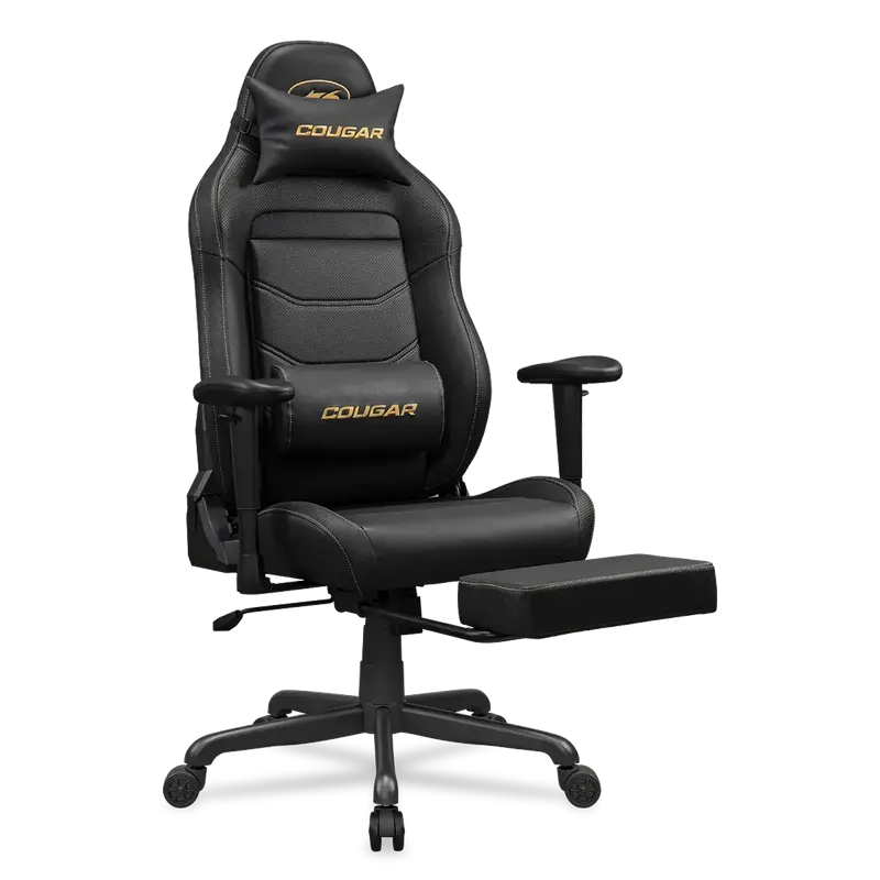 Scaun Gaming Cougar Explore Neo, PVC Piele, Negru | Auriu