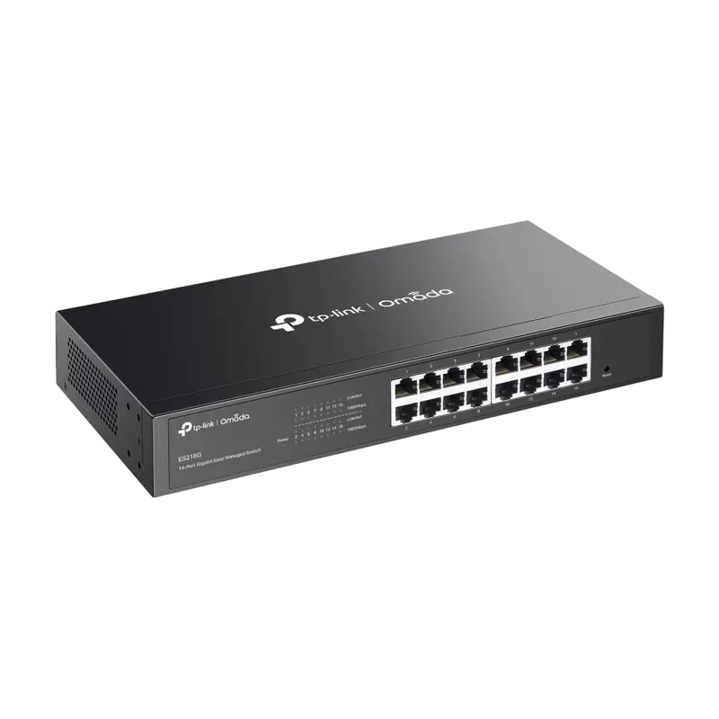 Сетевой коммутатор TP-LINK ES216G, 16x 10/100/1000 Мбит/с