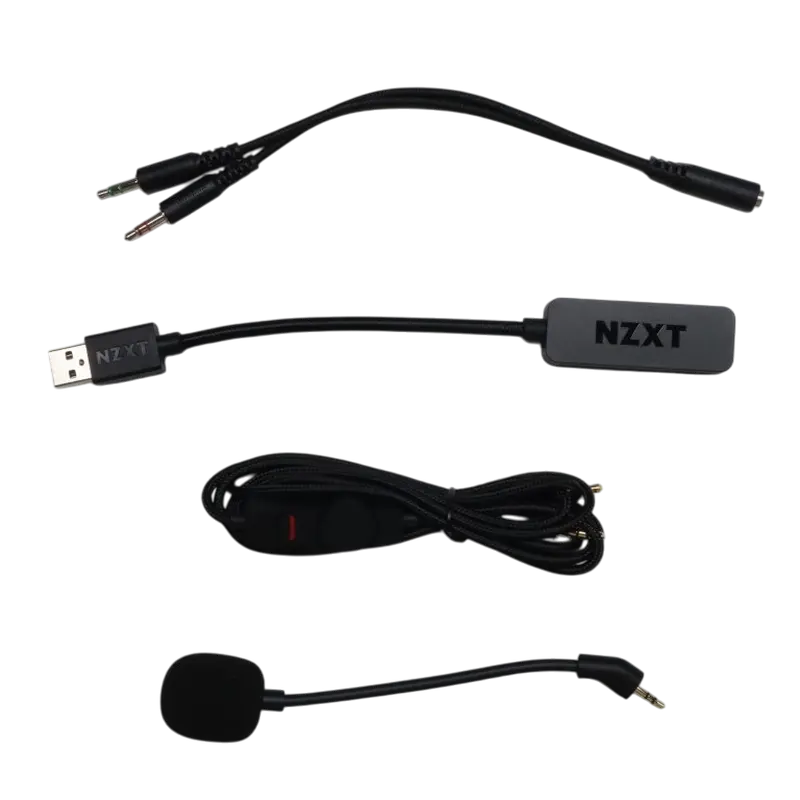 Игровые наушники / гарнитура NZXT Relay, Проводной аналоговый, Белый | Черный