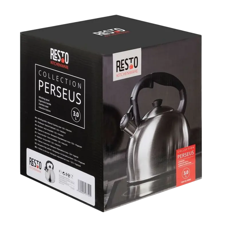 Чайник RESTO 90602, 3л, Нержавеющая сталь