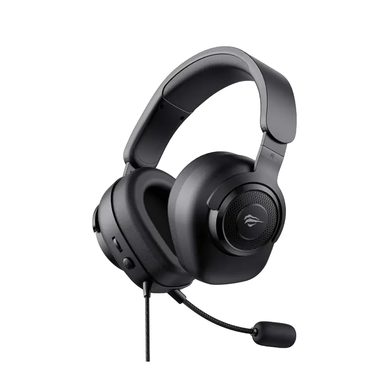Căști gaming Havit H2230d, Cu fir, Negru
