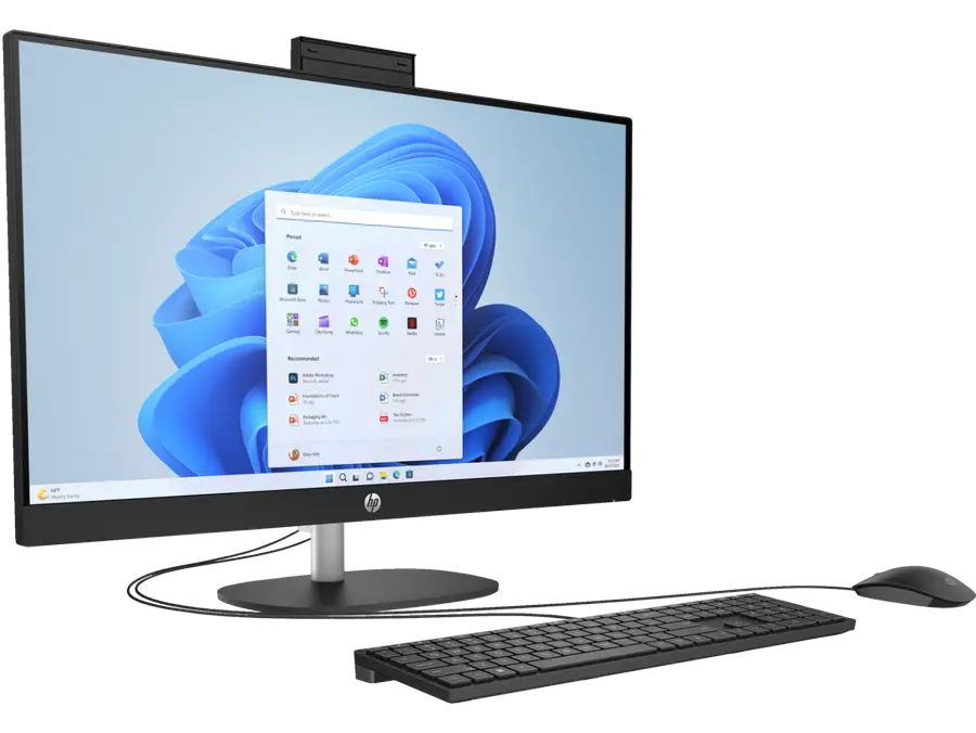 Computer All-in-One HP 7X9W4EA, 27", Intel Core i5-1335U, 16GB/512GB, FreeDOS, Negru