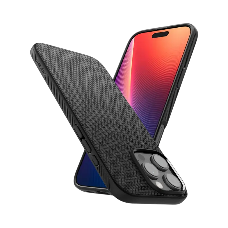 Husa Spigen iPhone 16 Pro Max Liquid Air, Negru mat