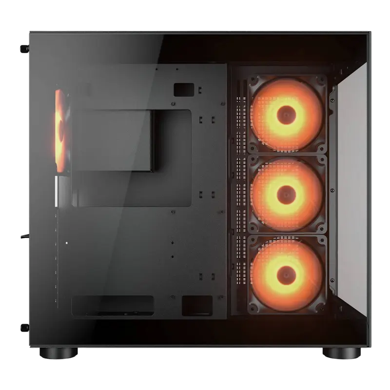 Carcasă PC Cougar FV150 RGB, Midi-Tower, Fără PSU, Negru