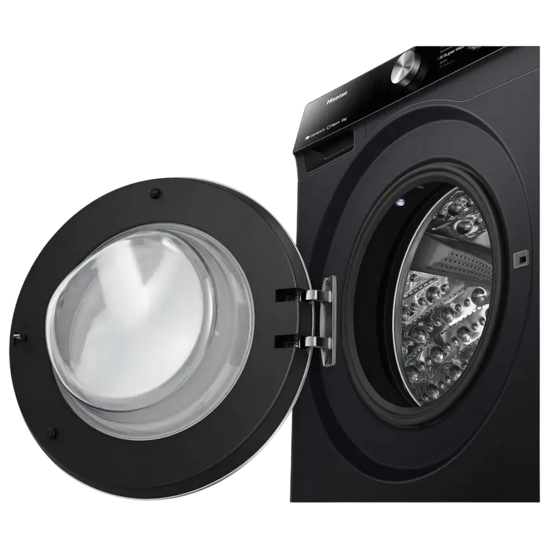 Mașină de spălat Hisense WF7S1247BB, 12kg, Negru