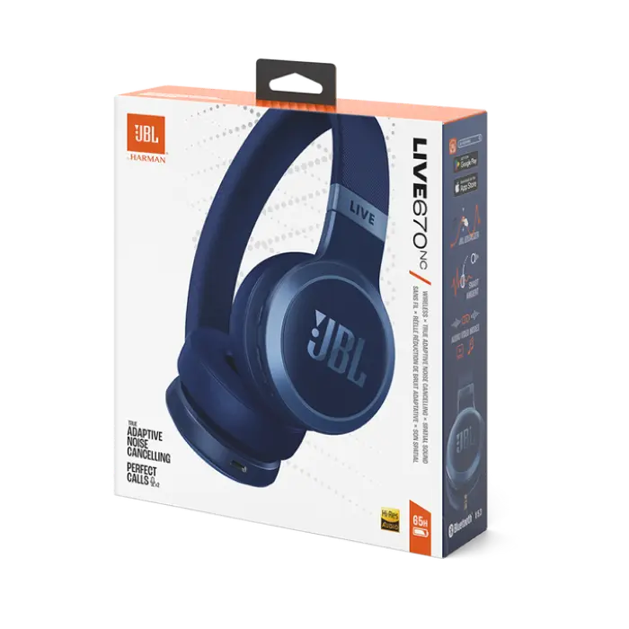 Căști JBL LIVE670NC, Albastru