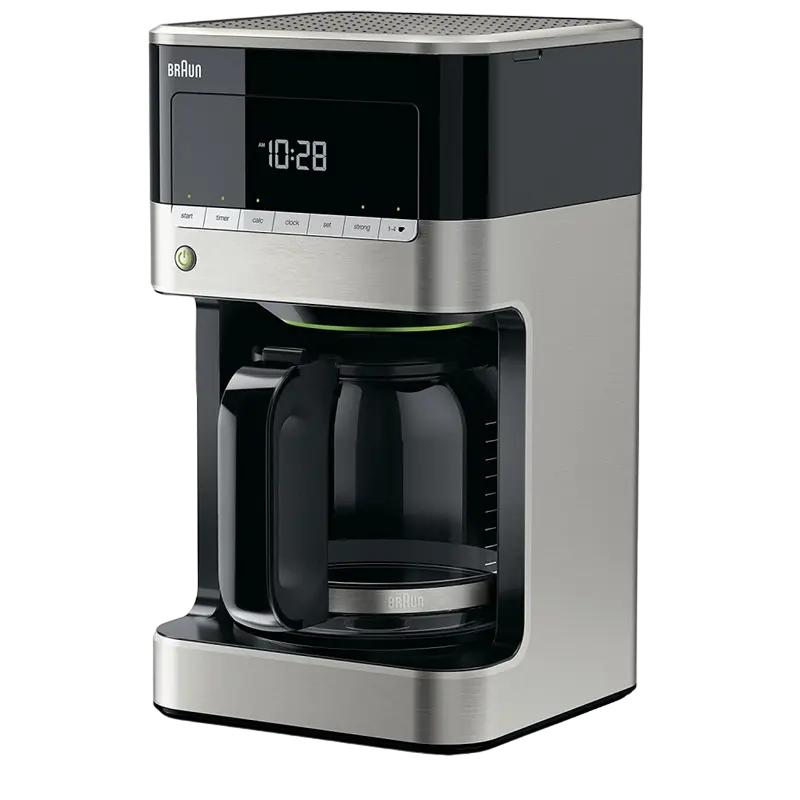 Капельная кофеварка Braun KF 7120 BK, 1000Вт, Черный | Нержавеющая сталь