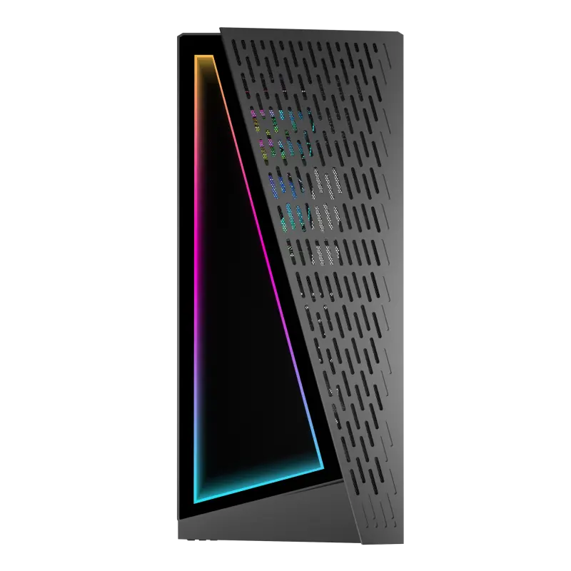 Carcasă PC Gamemax Prism, Midi-Tower, Fără PSU, Negru