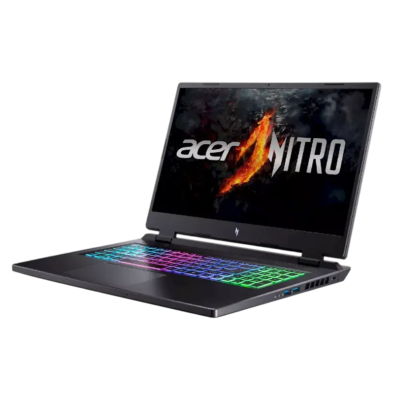 Игровой ноутбук 17,3" Acer Nitro 17 AN17-42, Obsidian Black, AMD Ryzen 9 8945HS, 32Гб/1024Гб, Linux eShell