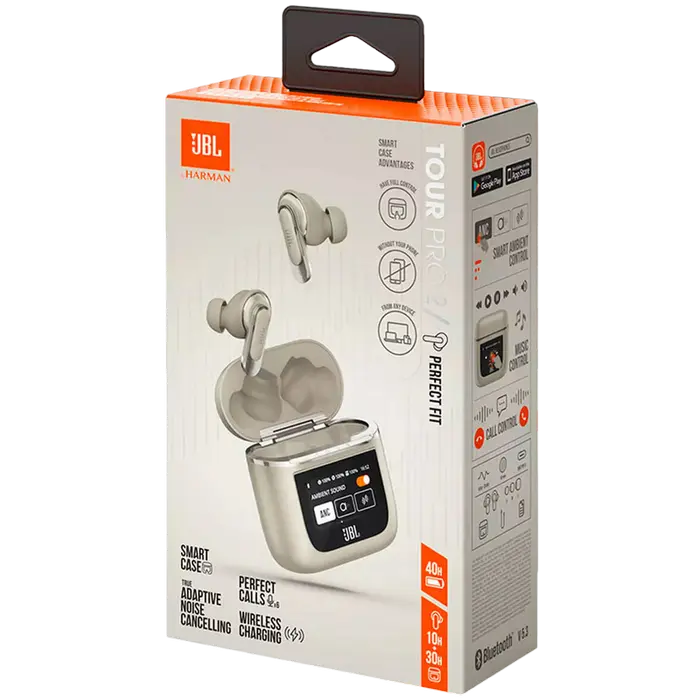 Căști JBL Tour Pro 2, Champagne