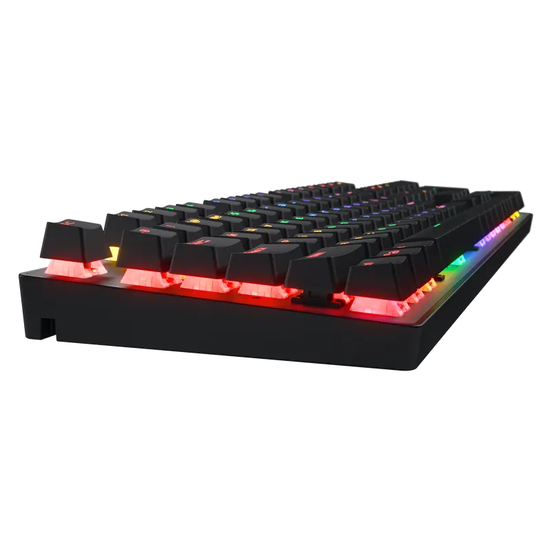 Клавиатура HATOR Icefall Mecha Rainbow, Проводное, Чёрный