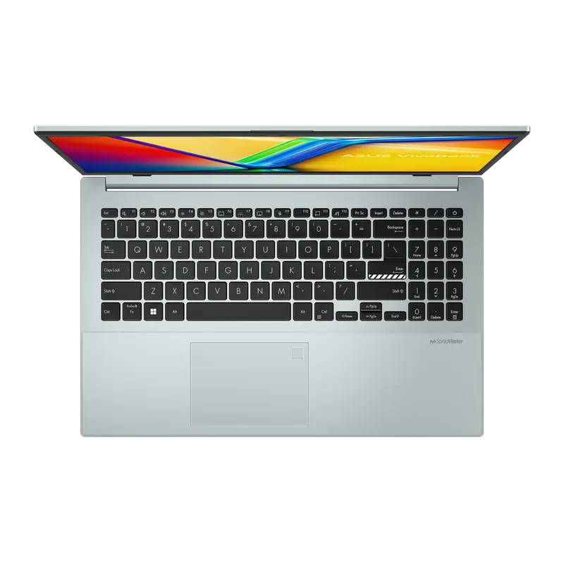 Laptop 15,6" ASUS Vivobook Go 15 E1504FA, Green Grey, AMD Ryzen 5 7520U, 16GB/512GB, Fără SO