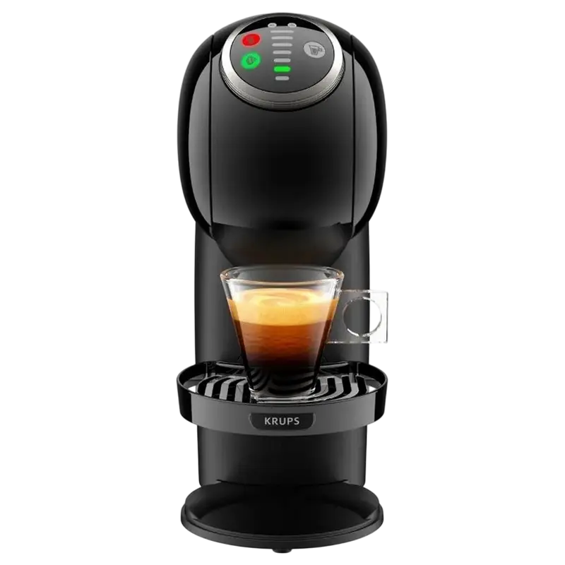 Cafetiera cu capsule Krups Genio S Plus + Capsule Nescafe Dolce Gusto, 1500W, Negru