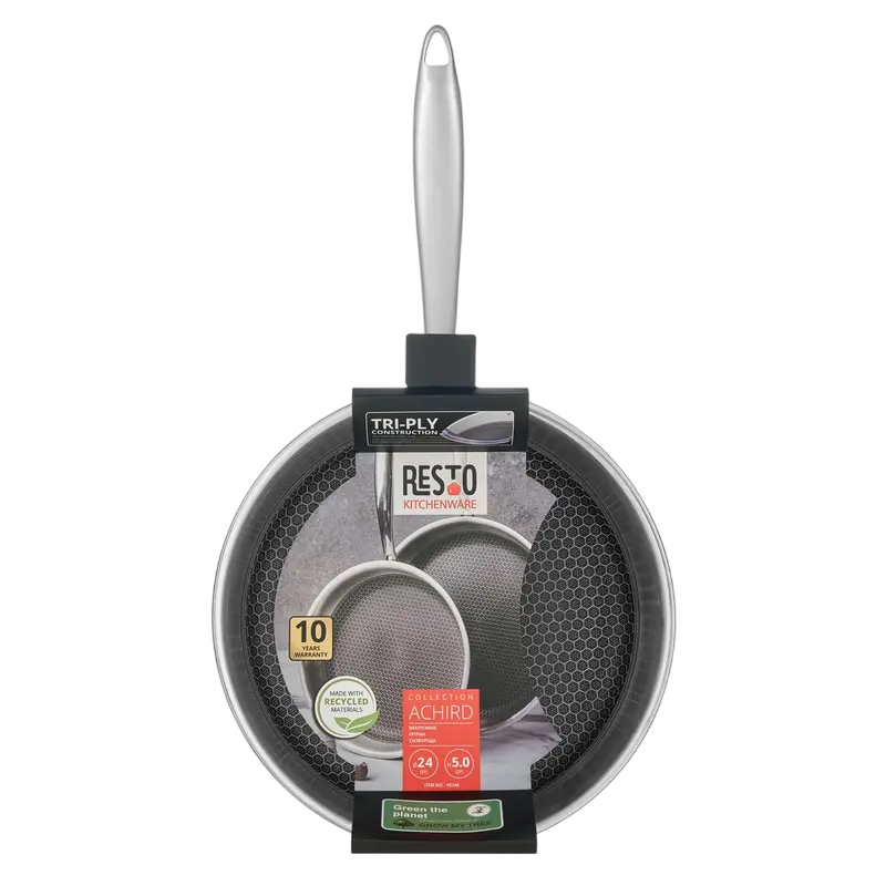Сковорода RESTO 95346, 24см, Нержавеющая сталь