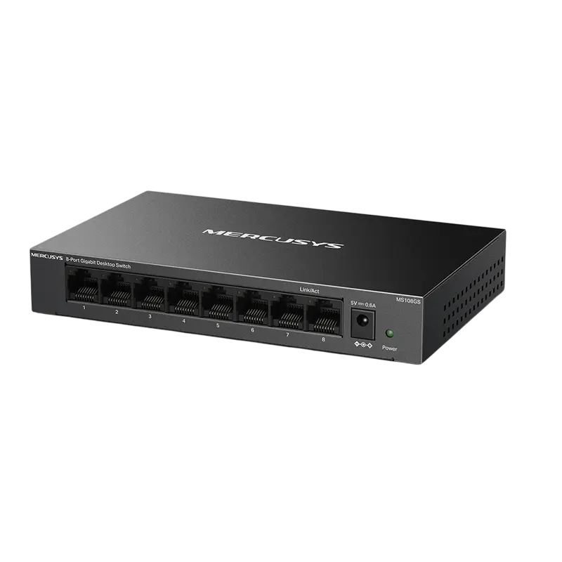 Сетевой коммутатор MERCUSYS MS108GS, 8x 10/100/1000 Мбит/с