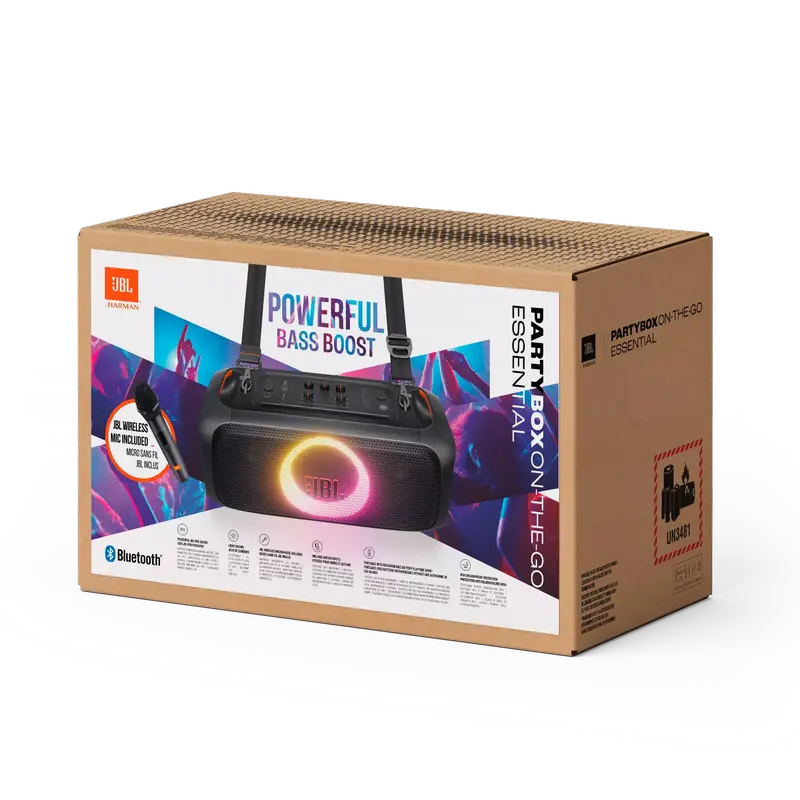 Boxă portabilă JBL PartyBox On-the-Go Essential, Negru
