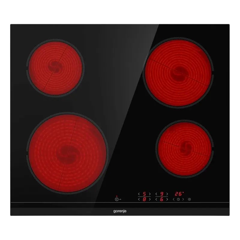 Plita incorporabilă electrică Gorenje ECT641BCSC, Negru