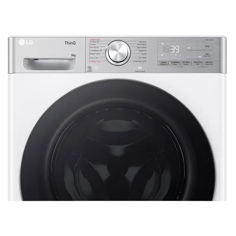 Mașină de spălat LG F4WR909P3W, 9kg, Alb