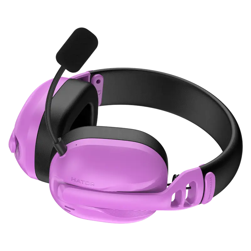 Căști gaming HATOR Hyperpunk 3, Fără fir, Cyber Violet