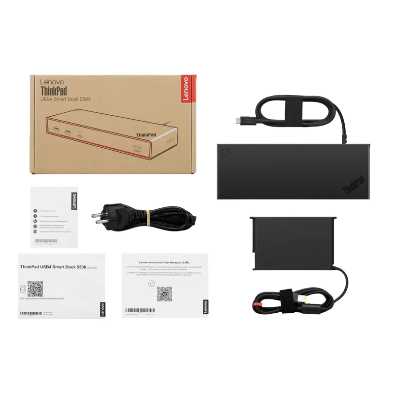 Док-станция Lenovo ThinkPad USB4 Smart Dock 5500, Черный