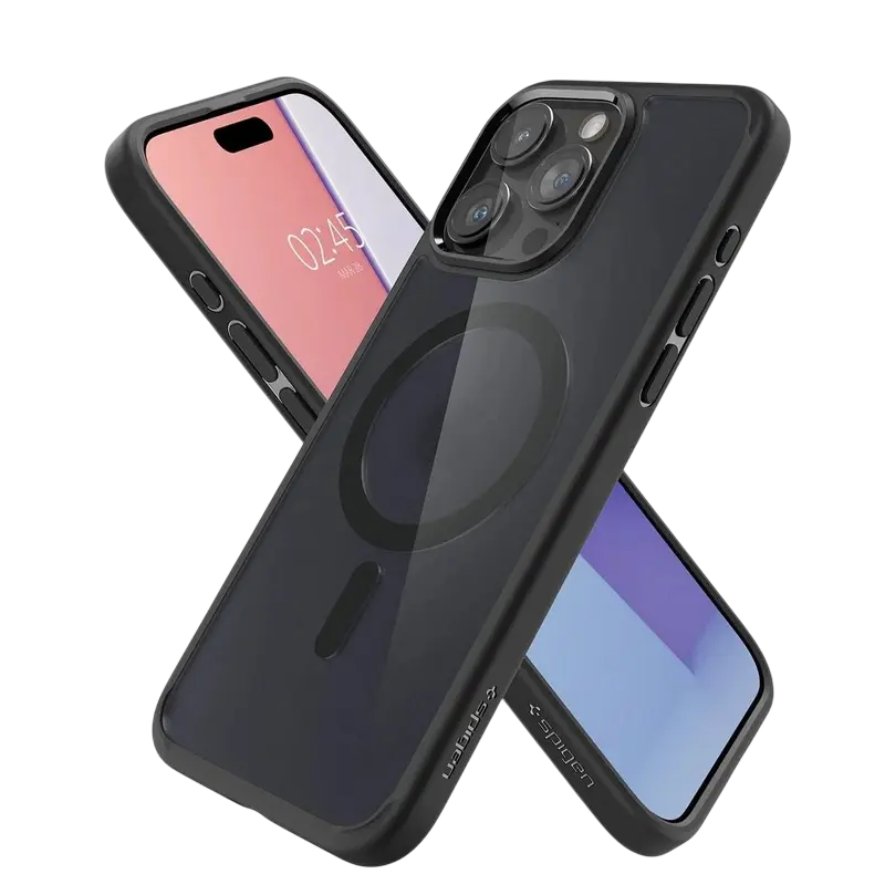 Husa Spigen iPhone 15 Pro Ultra Hybrid Mag, Frost Black