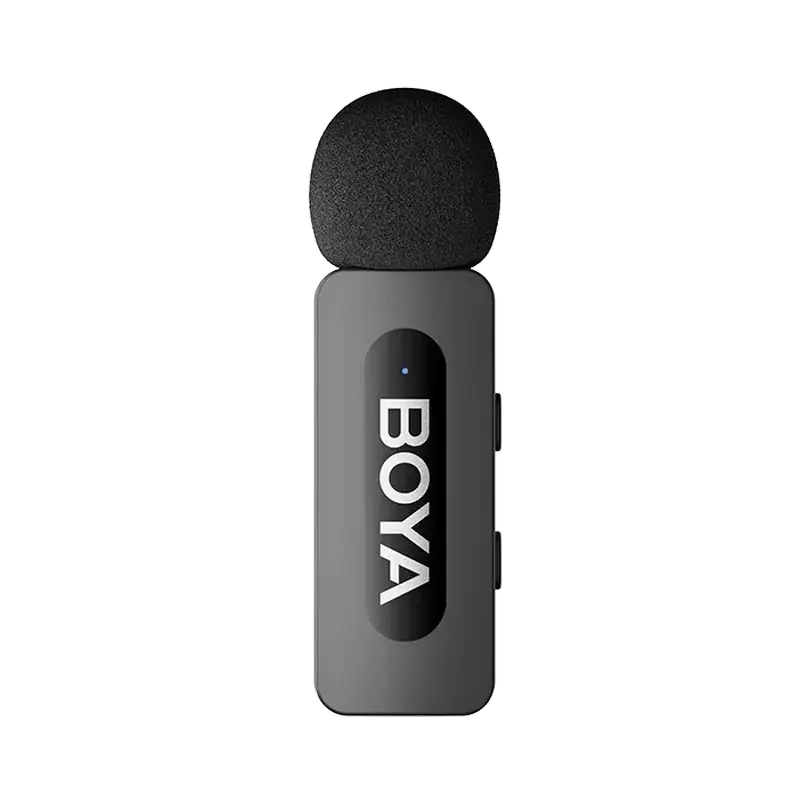 Microfon portabil pentru înregistrare vocală Boya BY-V3 Combo, Fără fir, Negru