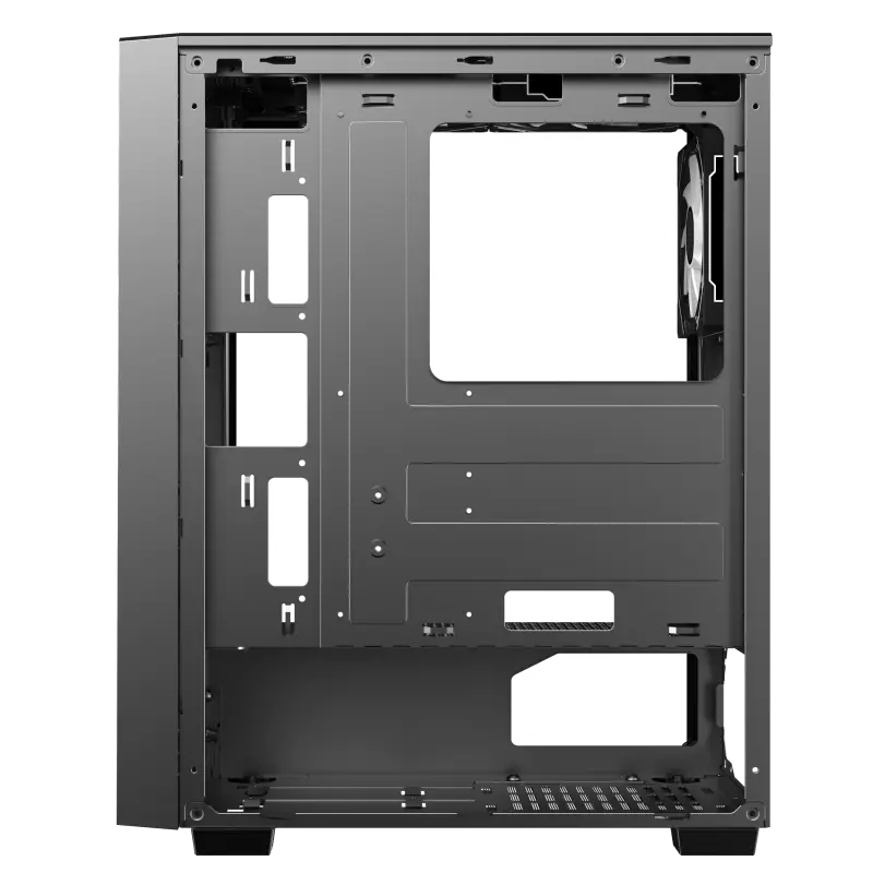 Carcasă PC Gamemax Prism, Midi-Tower, Fără PSU, Negru