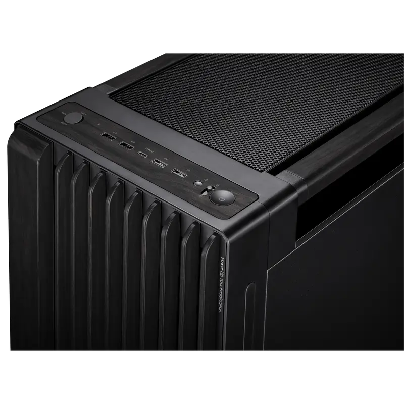Carcasă PC ASUS ProArt PA602 Wood TG, Midi-Tower, Negru