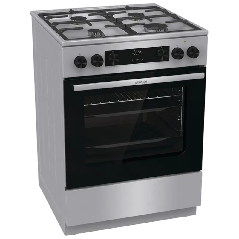 Aragaz Mixt Gorenje GK6C4XF, Oțel inoxidabil
