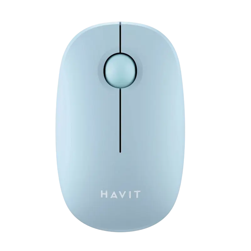 Cumpara  Mouse-uri - Mouse Wireless Havit MS57GT, Albastru deschis..