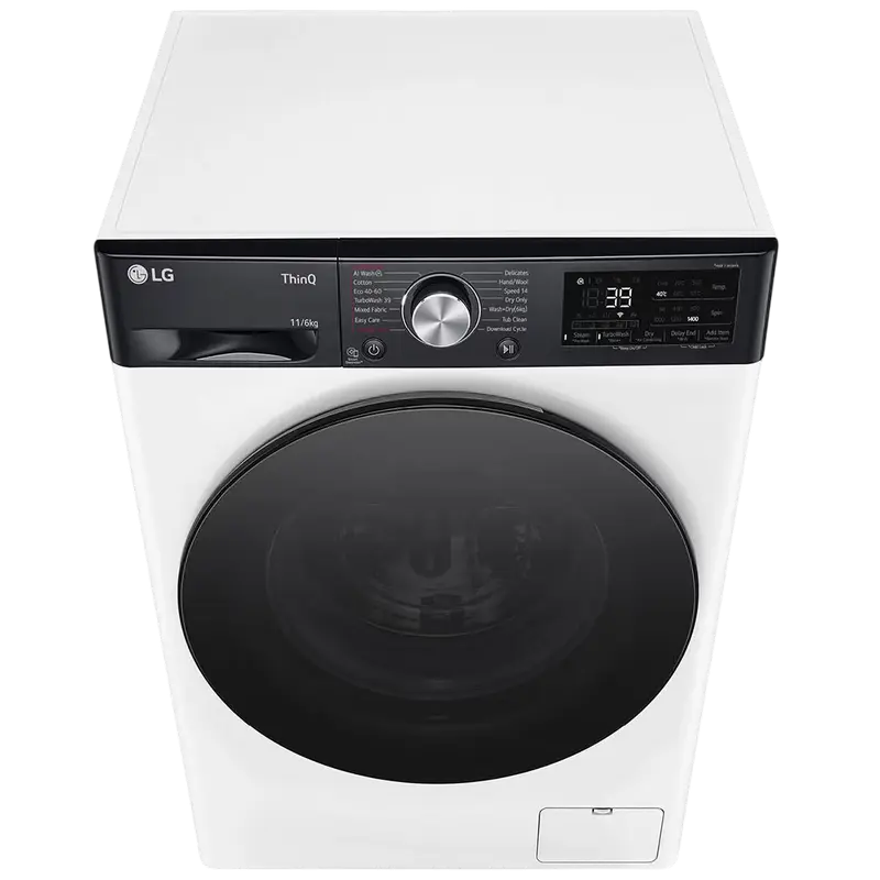 Mașină de spălat și uscat LG F4DR711S2H, 11kg, Alb