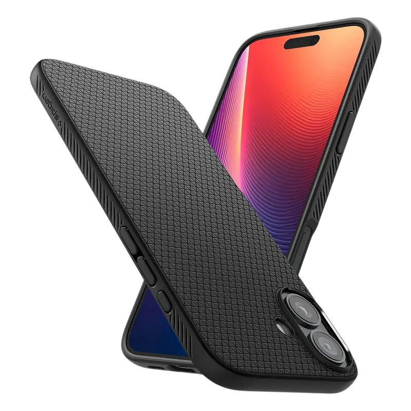 Husa Spigen iPhone 16 Liquid Air, Negru mat