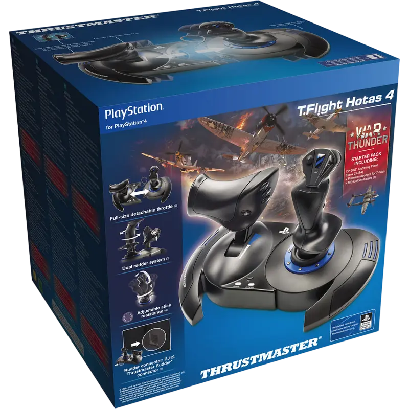 Joystick pentru jocuri Thrustmaster T-Flight Hotas 4, Negru