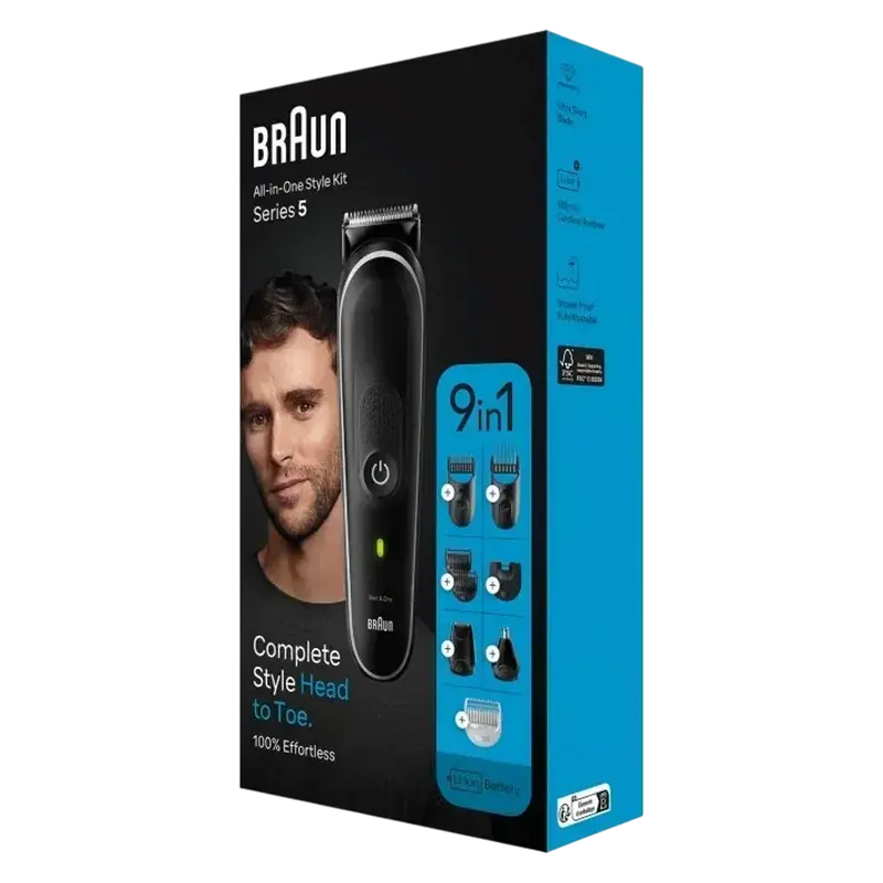 Trimmer pentru bărbați Braun MGK5420, Negru
