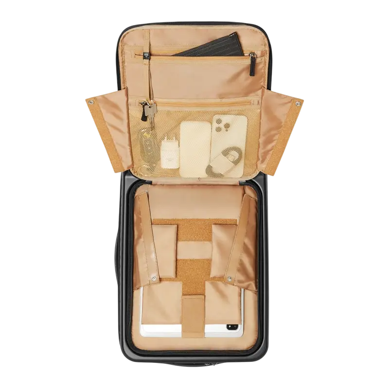 Valiză Rivacase Clark-Eco, 28L, Negru