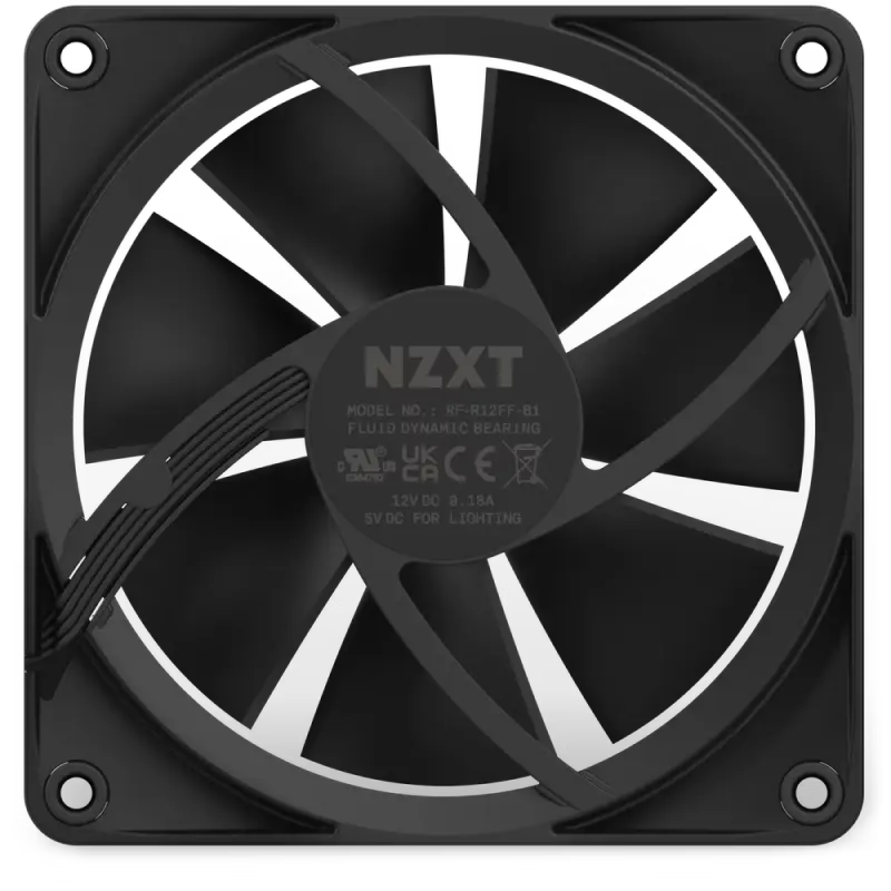 Ventilator PC NZXT F120 RGB, 120 mm