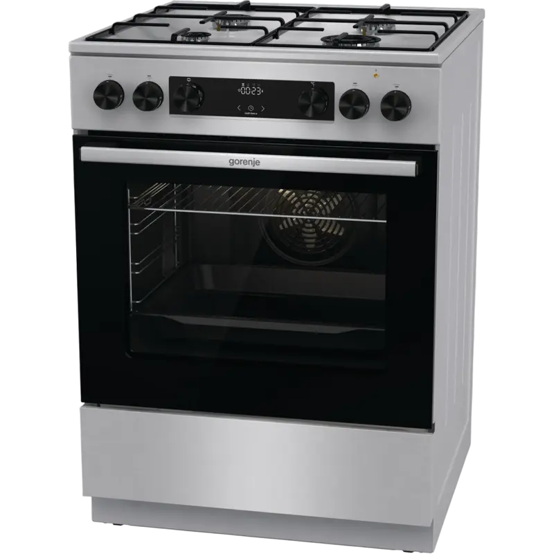 Aragaz Mixt Gorenje GKS6C70XJ, Oțel inoxidabil
