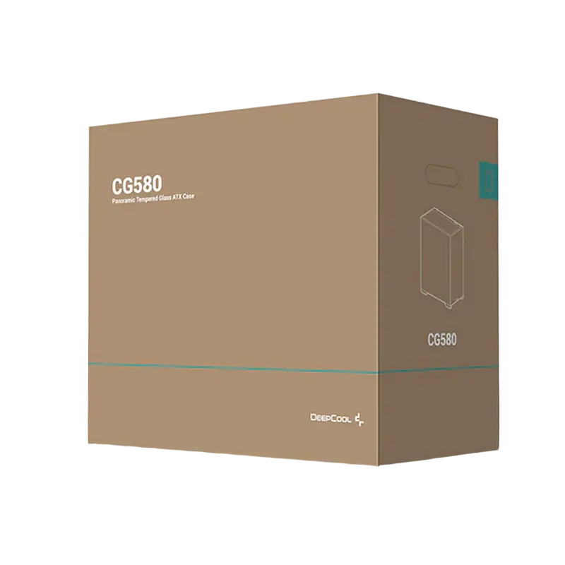 Carcasă PC Deepcool CG580, Midi-Tower, Fără PSU, Negru