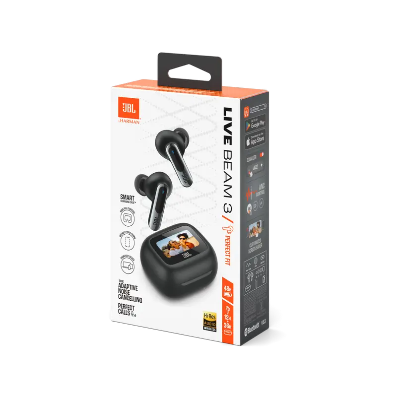 Căști JBL LIVE Beam 3, Negru