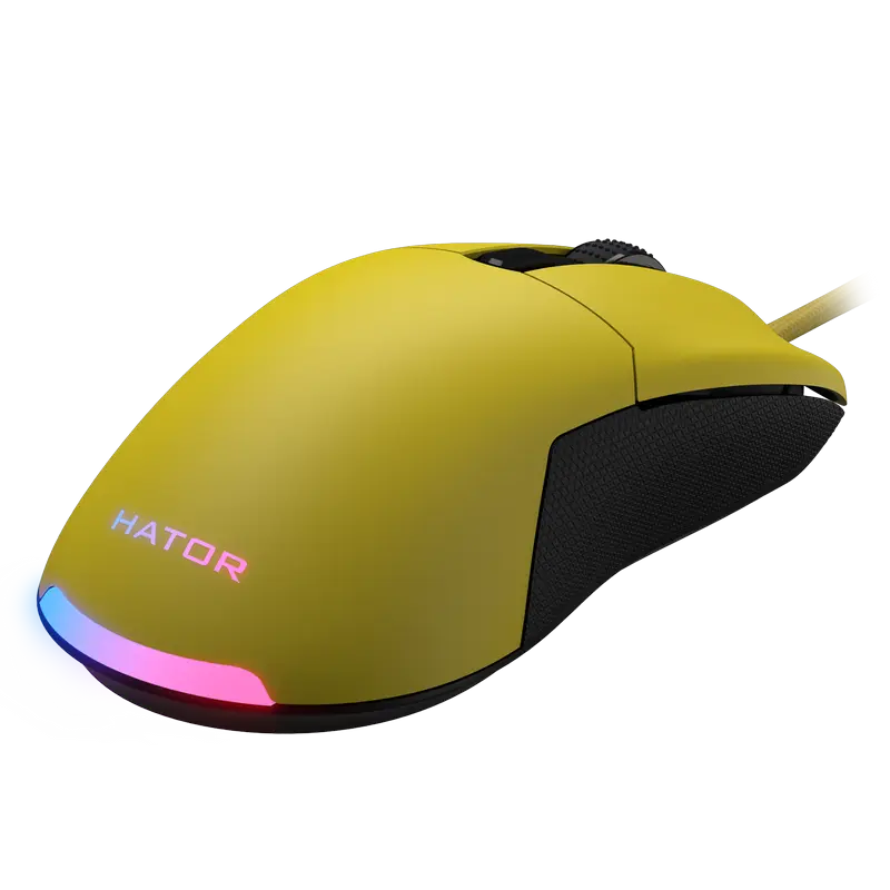 Gaming Mouse HATOR Pulsar 2, Galben