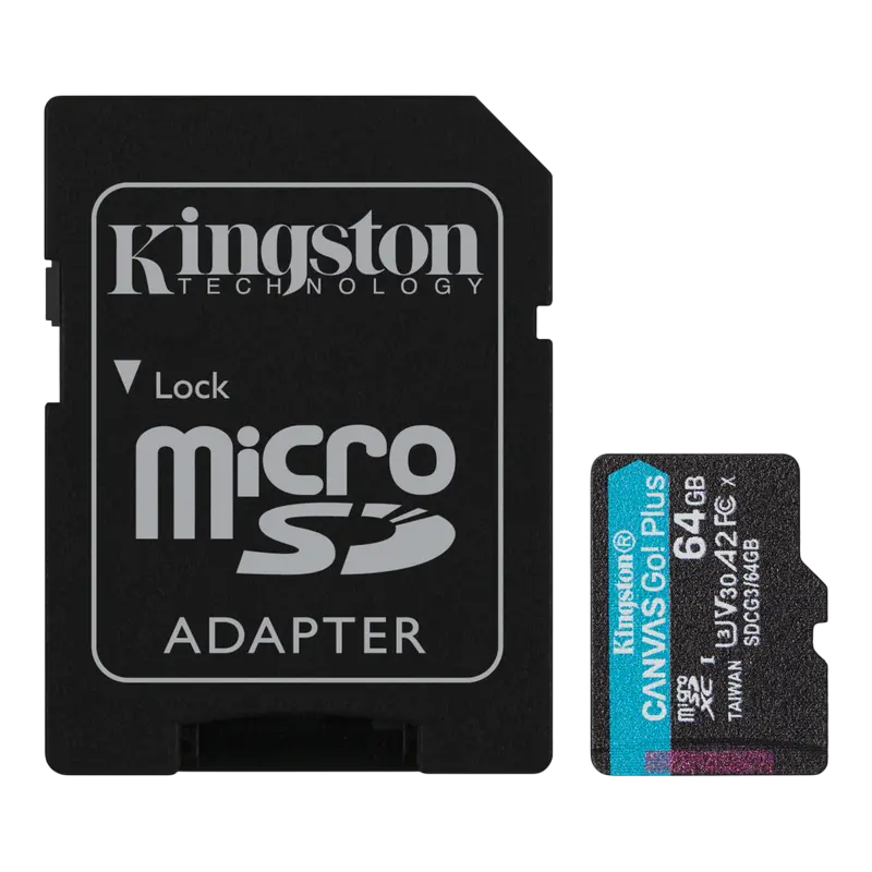 Cumpara  Carduri de memorie - Card de Memorie Kingston Canvas Go! Plus, 64G..