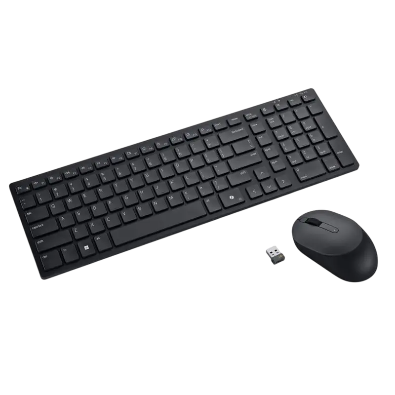 Клавиатура и мышь DELL KM555, Беспроводное, Чёрный