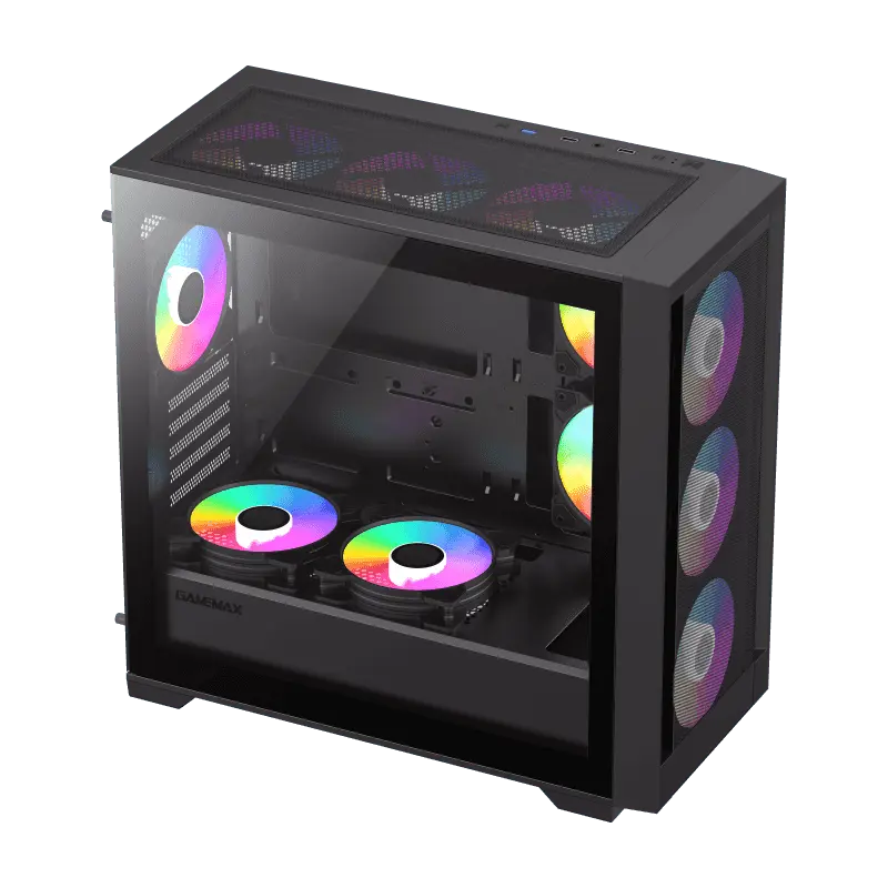 Carcasă PC Gamemax Defender MB, Mini-Tower, Fără PSU, Negru
