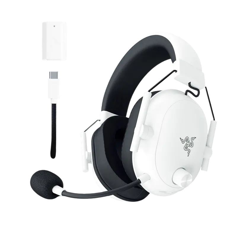 Игровые наушники / гарнитура Razer BlackShark V2 HyperSpeed, Беспроводной/Проводной, Белый