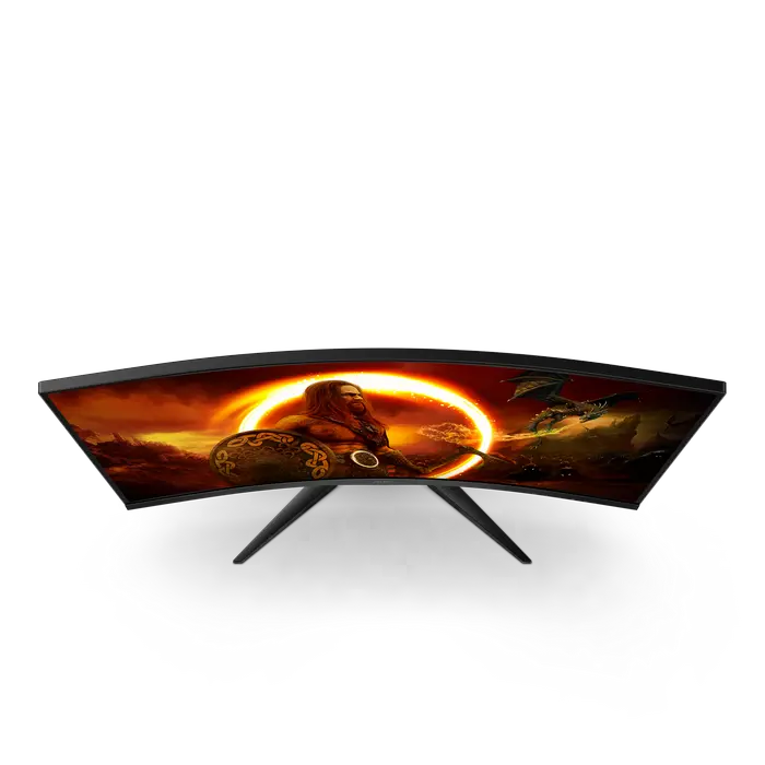 31,5" Игровой монитор AOC C32G2ZE/BK, VA 1920x1080 FHD, Черный | Красный