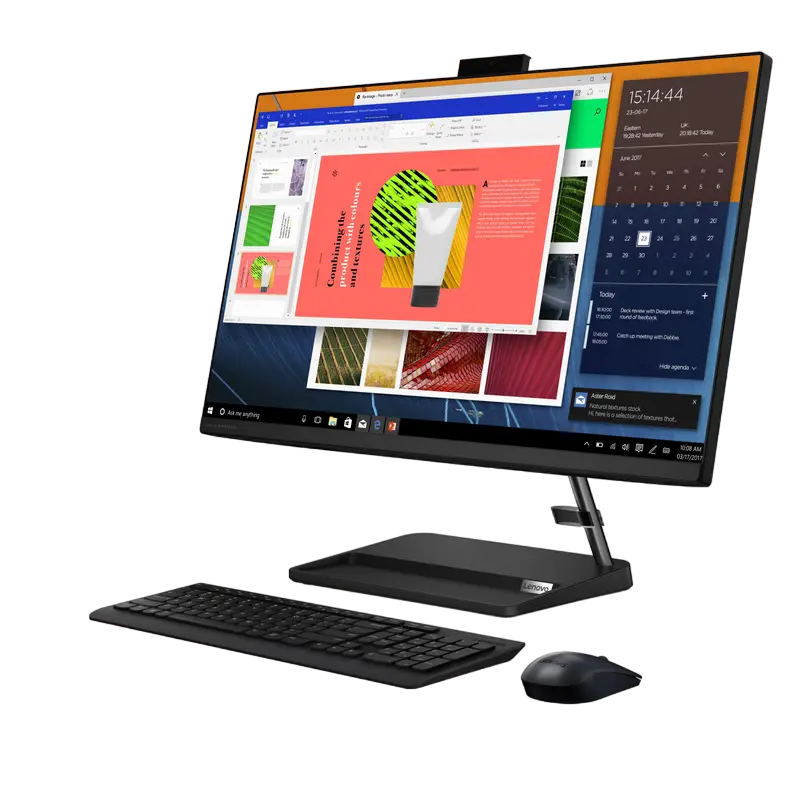 Computer All-in-One Lenovo IdeaCentre 3 27ALC6, 27", AMD Ryzen 7 7730U, 16GB/1024GB, Fără SO, Negru